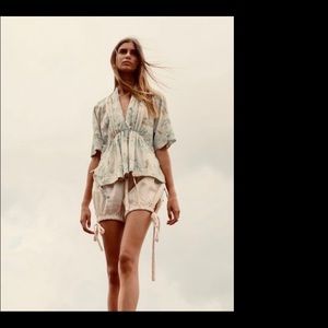 Innika Choo Pip Tork Biscuit Print Top